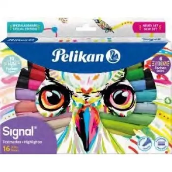 Marker Pelikan 825078 16 gab. Plakanais gals Daudzkrāsu