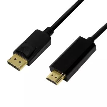 LogiLink CV0126 Video kabeļa adapteris 1 m DisplayPort HDMI A tips (Stand
