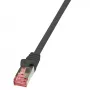 LOGILINK CQ2013S LOGILINK Patchcord Cat.6 S/FTP PIMF PrimeLine 0,25m, Melns