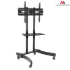 Maclean MC-739 profesionāls TV statīvs-ratiņi ar riteņiem, 32-65 collas (165,1 cm), maks. 40 kg, VESA līdz 400x600, melns
