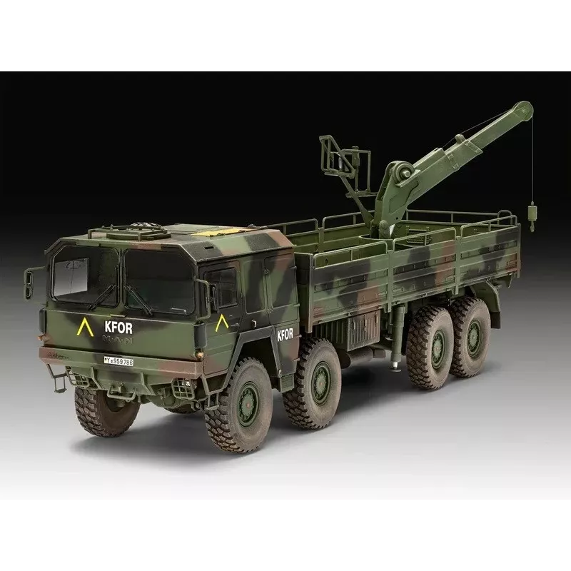 Plastmasas modelēšanas komplekts REVELL Man 10T Milgl 8x8 Truck 1/35 mērogā