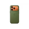 Cover Apple iPhone 17 Pro TechWoven Case ar MagSafe zaļā krāsā