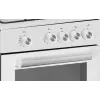 Simfer plīts 4401SGRBB Plīts virsmas veids Gāze Cepeškrāsns veids Gāze Balta Platums 50 cm 49 L Dziļums 55 cm