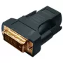 Connector S/CONN HDMI/DVI-D (24+1) Melns SI-77401