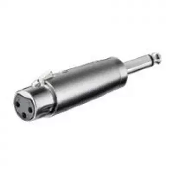 Wentronic Goobay XLR adapteris - XLR ligzda (3 kontaktu) > 6,35 mm domkrata spraudnis (2 kontaktu, mono) (27451)