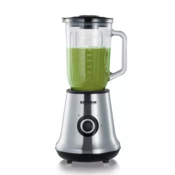 Severin SM 3734 galda blenderis melns - nerūsējošais tērauds 1l 500W Mikseris (SM 3734)
