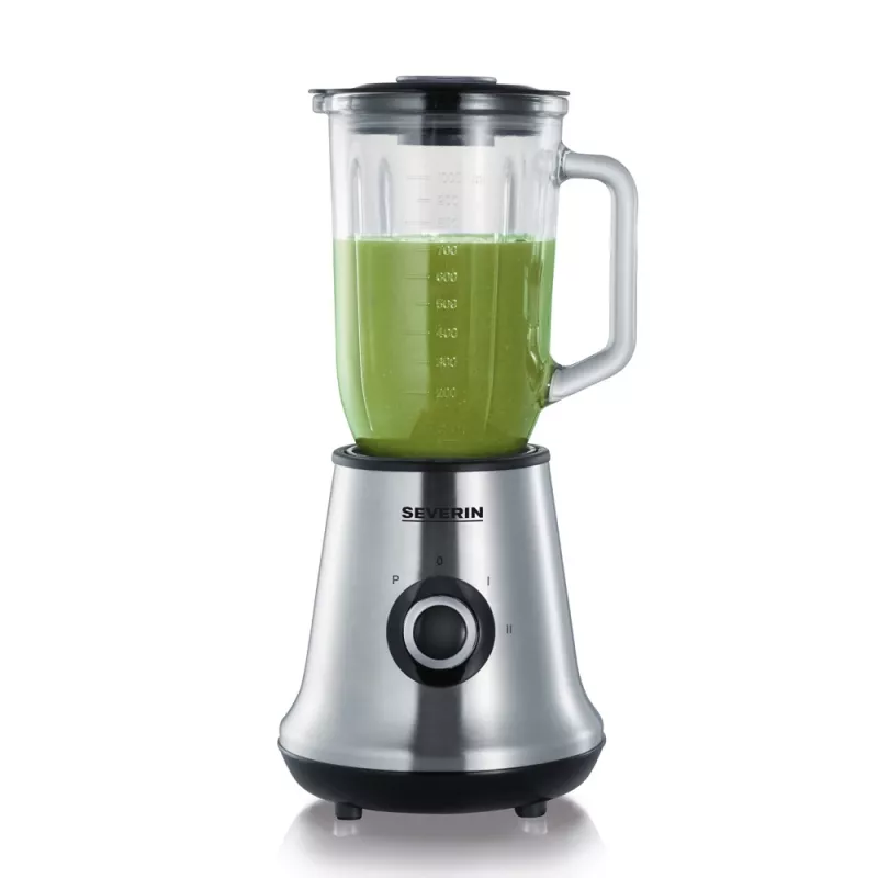 Severin SM 3734 galda blenderis melns - nerūsējošais tērauds 1l 500W Mikseris (SM 3734)