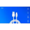 USB 2.0 kabelis SAVIO CL-168, USB A (vīrišķais) uz USB C (vīrišķais), 3 m, balts