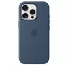 Silicone maciņš ar MagSafe iPhone 16 Pro – Denim