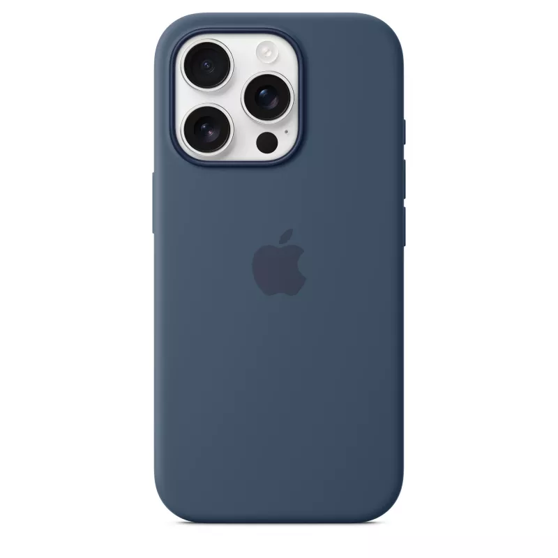 Silicone maciņš ar MagSafe iPhone 16 Pro – Denim