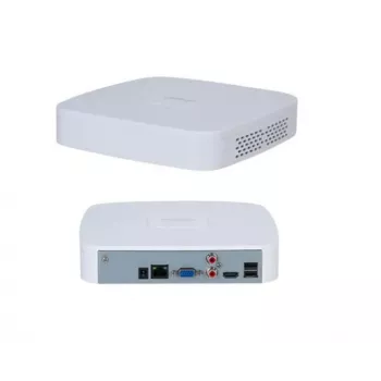 Tīkla video ierakstītājs DAHUA NVR2104-S3 4 kanālu, 1U, SATA HDD līdz 16 TB, 1080p/720p, 12V/1.5A, Balts