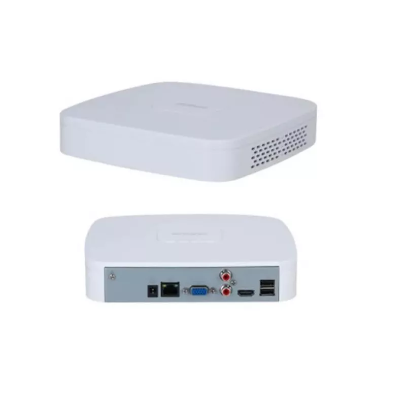 Tīkla video ierakstītājs DAHUA NVR2104-S3 4 kanālu, 1U, SATA HDD līdz 16 TB, 1080p/720p, 12V/1.5A, Balts