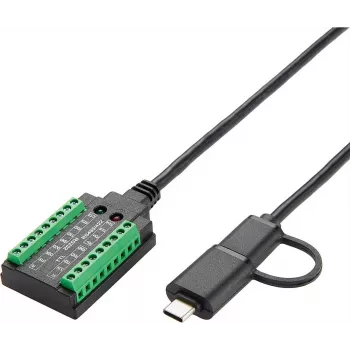 Seriālā adaptera kabelis Exsys EX-13003 USB uz 1S RS-232/422/485/TTL, FTDI mikroshēmojums, 1,0 m