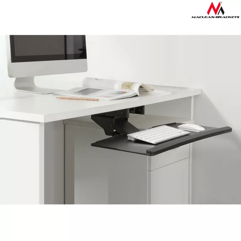 Maclean MC-757 tastatūras un peles paliktnis galdam, 67 cm virsma