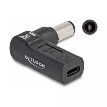 DeLOCK adapteris USB Type-C ligzda uz Dell 7.4 x 5.0 mm spraudnis 90° leņķī