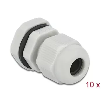 Kabeļu blīvslēgs DeLOCK 60193 Pelēks Plastmasa 10 gab.
