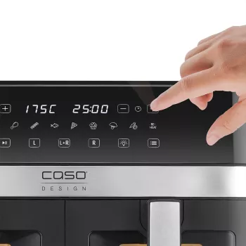 Caso gaisa fritieris | DuoChef | Jauda 2200 W | Tilpums 14 L | Melns