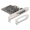 DeLOCK 66324 Iekšējais RS-232 VGA Adapteris PCIe Sievišķā pieslēgvieta Melns