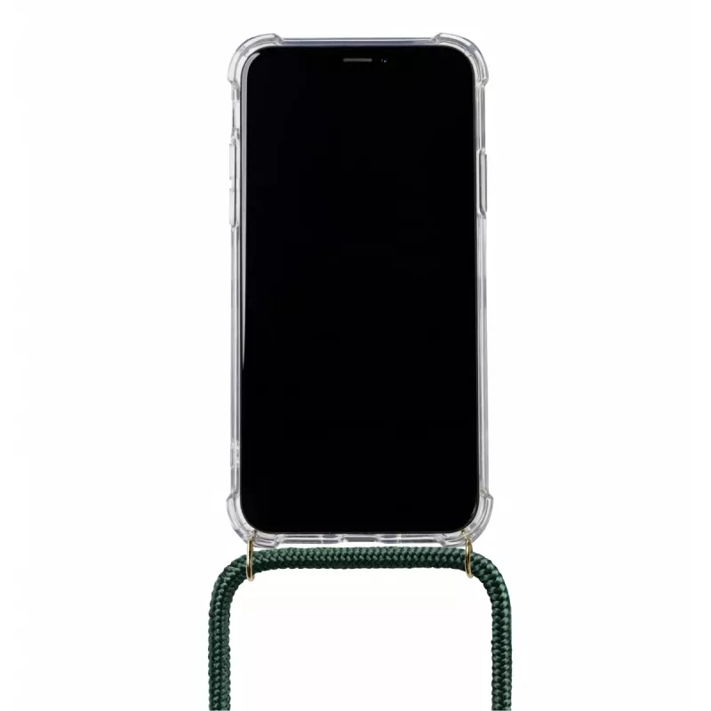 Telefona kaklarota Lookabe loo014 iPhone XR – zeltaini zaļa aizsargmaciņa ar siksniņu