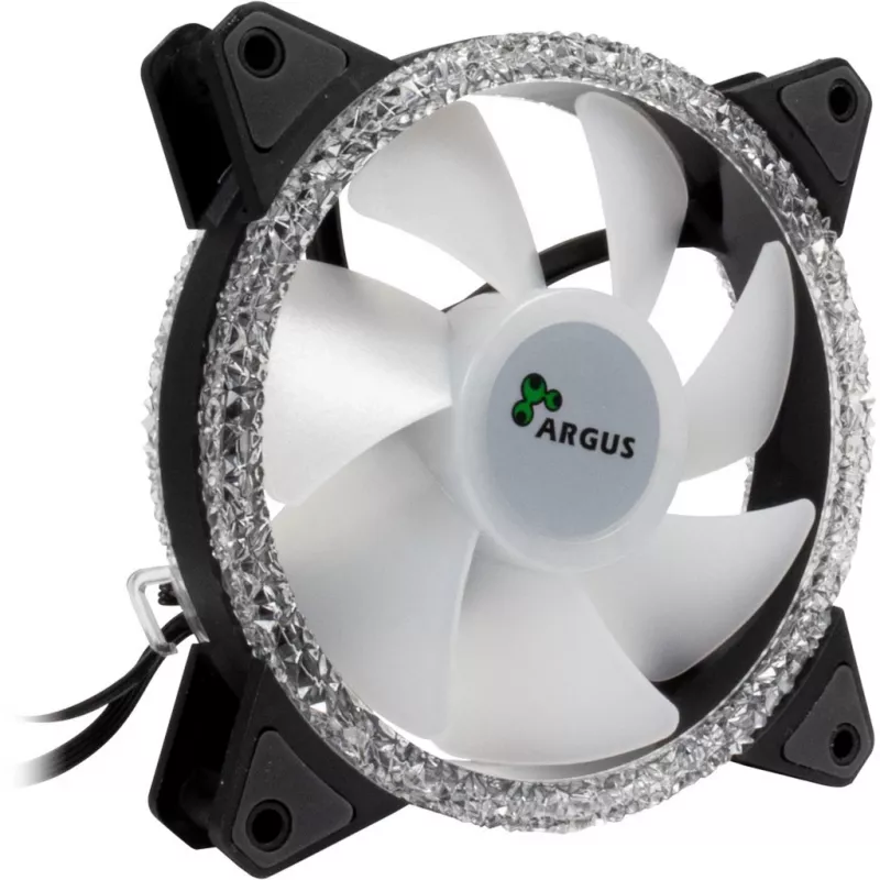 INTER-TECH RS-071 120mm ARGB korpusa ventilators - Melns