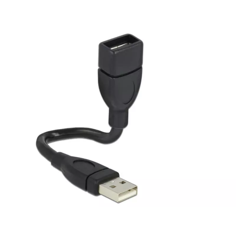 USB kabelis DeLOCK 15cm USB 2.0 USB A melns