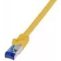 Logilink Professional - Patch-Cable - RJ-45 (M) to RJ-45 (M) - 1 m - 6 mm - S/FTP -Cat.7 neapstrādāts kabelis (kabelis) / CAT 6a (Ports) - Halogen-Free, Moulded, Snagless - dzeltena, RAL 1018 (C6