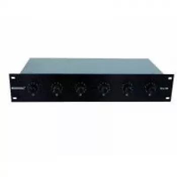 Audio zonas mikseris Omnitronic ELA 6S-Zonen LS-Regler 30W — 6 zonu skaļruņu kontrolleris, 30 W izeja