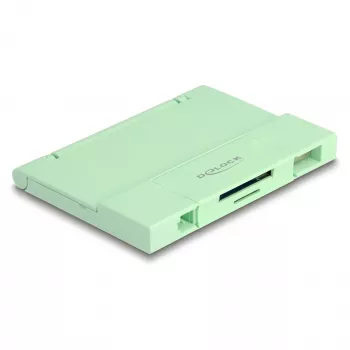 Karšu lasītājs DeLOCK 91015 USB 3.2 Gen 1 Type-A/Type-C piparmētru krāsā