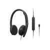 Lenovo 4XD1M45626 austiņas/headset ar vadu, galvas lente, USB Type-C, melnas