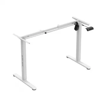 Elektriski regulējams galds Mark Adler MA-XENO 2.1 balta — tērauda rāmis, 90×58 cm, augstums 72–118 cm, maks. slodze 80 kg