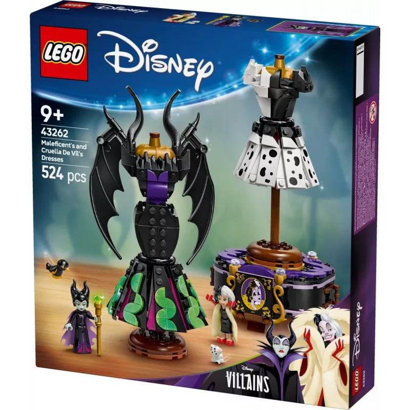 LEGO DISNEY 43262 Maleficent's un Cruella de Vil's kleitas