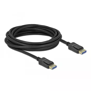 Delock - DisplayPort kabelis - DisplayPort (vīriešu) uz DisplayPort (vīriešu) - DisplayPort 2.0 - 3,0 m - Atbalsta 10K 60 Hz (10 240 x 4320) - Melns (80263)
