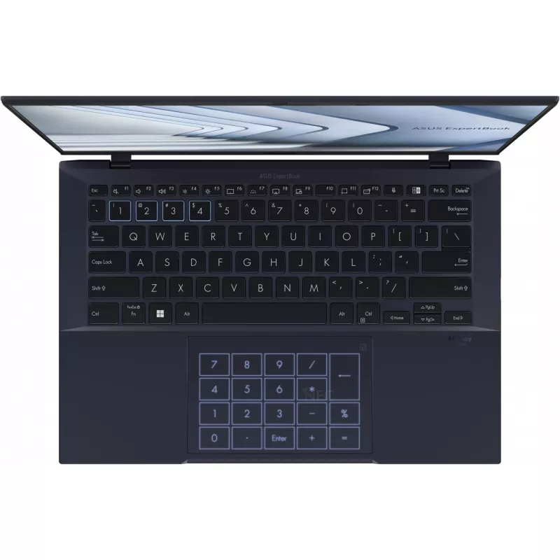 ASUS ExpertBook B9 OLED B9403CVAR-PP1735X Intel Core 7 150U klēpjdators 35,6 cm (14 collu) WQXGA+ 16 GB LPDDR5x-SDRAM 512 GB SSD Wi-Fi 6E (802.11ax) Windows 11 Pro Melns
