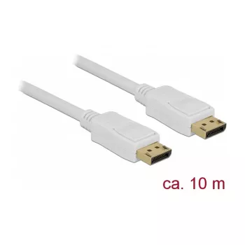 DisplayPort kabelis DeLOCK 84863 10 m Balts