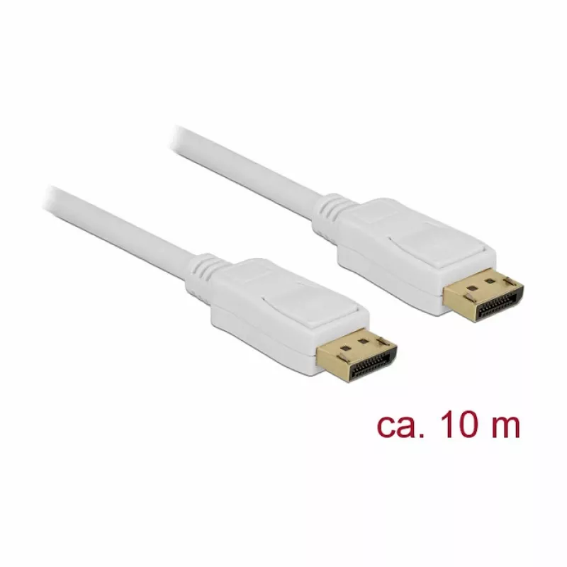 DisplayPort kabelis DeLOCK 84863 10 m Balts