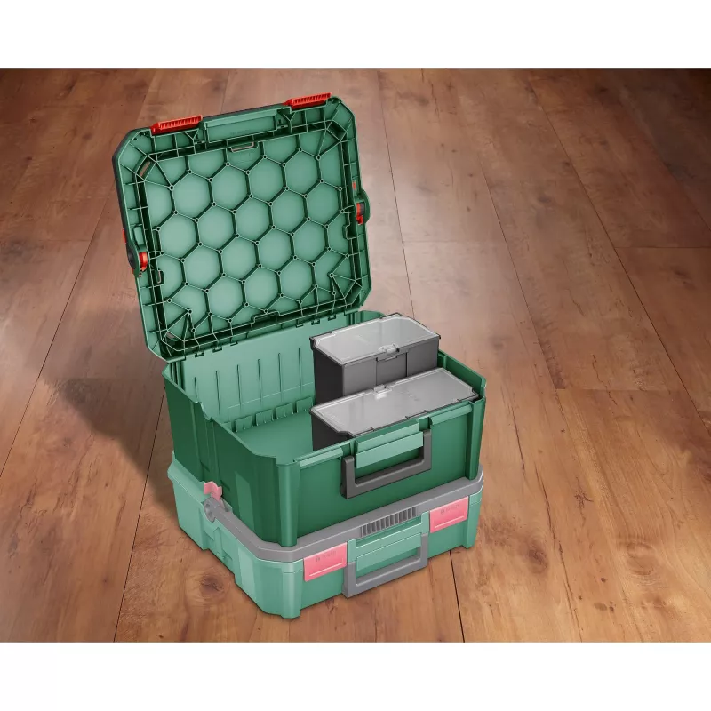 Storage box Bosch SystemBox rectangular polypropylene 176×105×133 mm Melns/pelēka