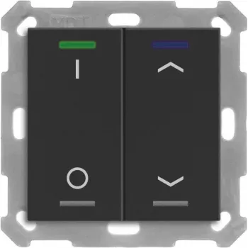 MDT BE-TAL55T206.D1 KNX spiedpoga Light 55 2f RGBW temperatūras sensors melns matēts Sch_Jal 1 (BE-TAL55T206.D1)
