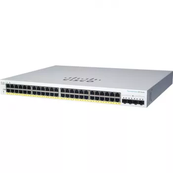 Pārvaldīts L2 Gigabit PoE komutators Cisco CBS220-24P-4X — 24x 10/100/1000 RJ‑45, 4x SFP+, 128 Gbit/s, 8192 MAC