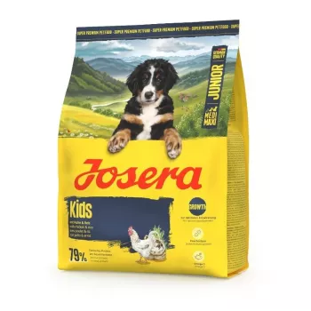 Sausā kucēnu barība JOSERA Junior Food 3 kg — pilnvērtīgs sausais maisījums ar sabalansētām uzturvielām