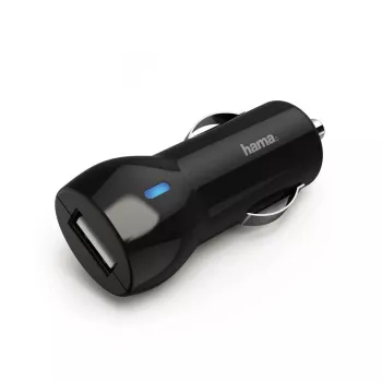 Hama 00183259 mobilo ierīču lādētājs Mobilais tālrunis, Viedtālrunis, Planšetdators Melns Cigarešu aizdedzinātāja ligzda Ātrā uzlāde Auto