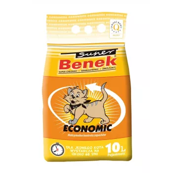 Certech Super Benek Economic - Kaķu pakaiši, salipstoši, 10 l