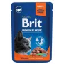 Mitrā kaķu barība Brit Premium Cat Salmon Sterilised paciņa 100 g, bezgraudu, pieaugušiem sterilizētiem kaķiem, 82% mitruma