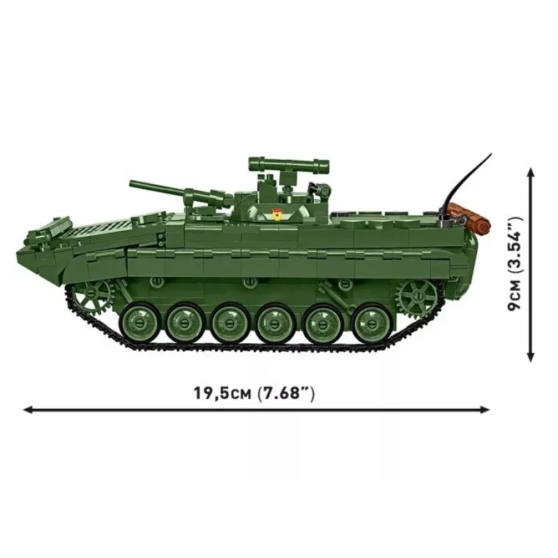 Konstruktoru komplekts Cobi Blocks BMP-1 758 detaļas - mēroga modelis no būvklučiem