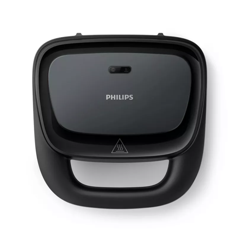 Vafeļu dzelzs Philips HD2332/90 — 2 kvadrātveida vafeles, 750 W, melns