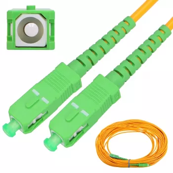Extralink SC/APC–SC/APC vienmoda ielāpu vads G.657A 3 mm, 2 m