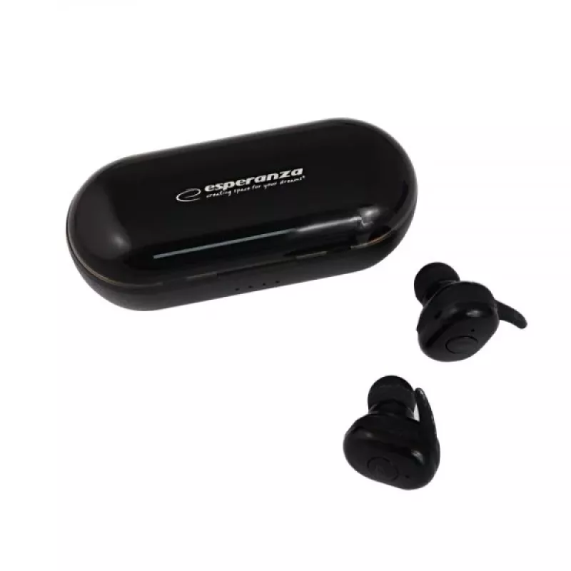 Esperanza TWS CARDERA austiņas bezvadu ievietojamās zvani/mūzika Bluetooth melnas