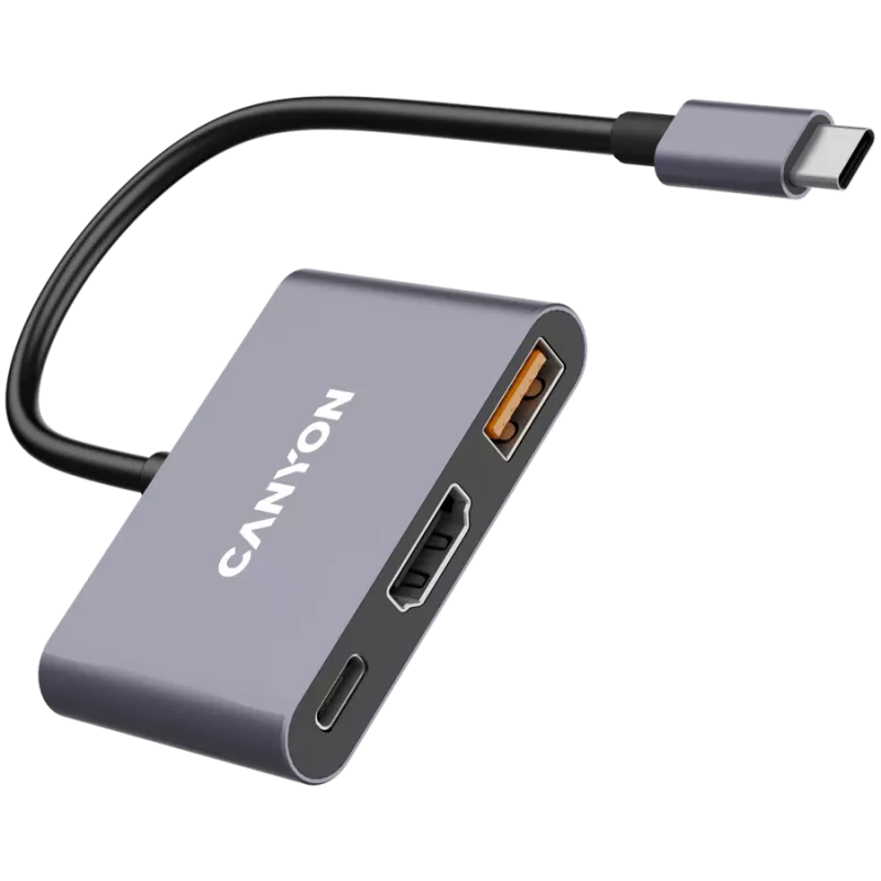 Canyon DS-4 USB Type-C centrmezgls 10000 Mbit/s HDMI USB 3.2 Gen 2