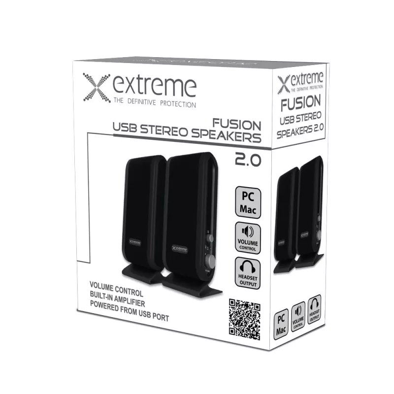Extreme XP102 Skaļruņi 2.0 kanāli 4 W Melns