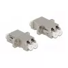 Optiskās šķiedras savienotājs DeLOCK LC Duplex ligzda uz LC Duplex ligzdu viena režīma metāls