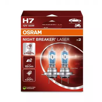 Osram Night Breaker Laser H7 12 V 55 W, 2 gab.